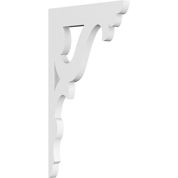 Ekena Millwork Cornelia Architectural Grade PVC Bracket, 5/8"W X 7"D X 12"H BKTP01X07X12CN - main